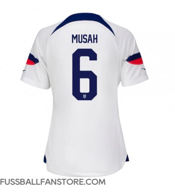 Vereinigte Staaten Yunus Musah #6 Replik Heimtrikot Damen WM 2022 Kurzarm